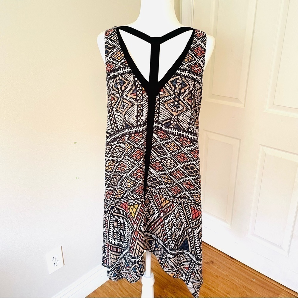 BCBGMAXAZRIA Tian Handkerchief-Hem A-Line Dress โ Multi Color โ Size XS - Picture 5 of 11